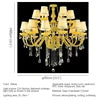 Home Villa Living Room 6/8/15/18 Lights Maria Theresa European Luxurious Crystal Pendent Lamps Yellow Candle Lamp Warm Art Decor Living Room Bedroom Restaurant Hotel Villa Chandelier