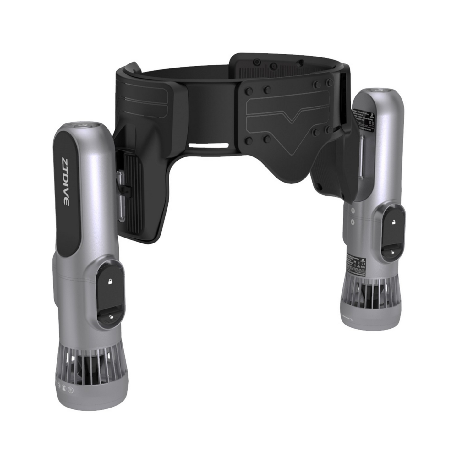 Sea Electric Scooter Set CE Certified 1200W Aluminum Alloy Hands-Free Electric Underwater Waist Scooter for Diving Scuba Snorkeling Water Sports 2.5m/s Speed