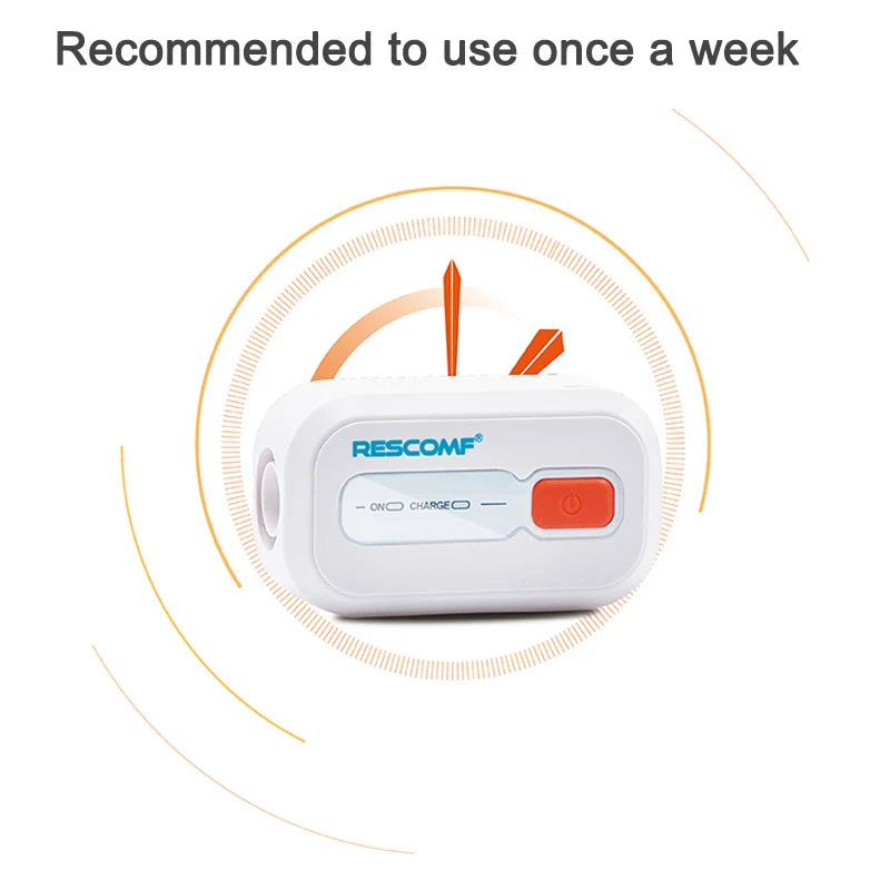 Home Use Portable Respirator Ozone Sterilization  Auto CPAP BPAP Cleaner Disinfector  Air Purifier  2200mAh Sleeping Apnea Anti Snoring Machine Elderly Adults Kids Health Care Supplies