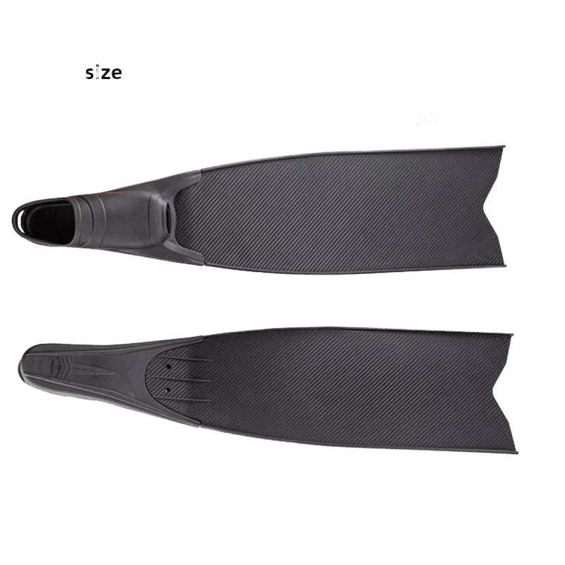 Professional Diver Equipment Modular Rubber Foot Pockets Long Flippers PP Blade Spearfishing Gear for Freediving Frogman Diving Scuba Snorkeling Women Men Summer Water Sports Supplies