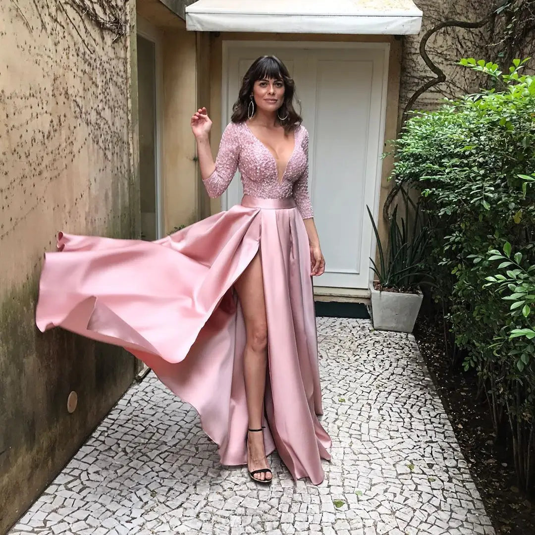 HOT SALE Only Few Units Left Satin and Cashmere Top S-3XL Plus Size 5 Colors Women's Princess Dresses Clothing Hot Stamping Sexy Long Skirt Large Hem Tail Birthday Party Wedding Guest Red Carpet Celebrities Dress Luxury Cloth