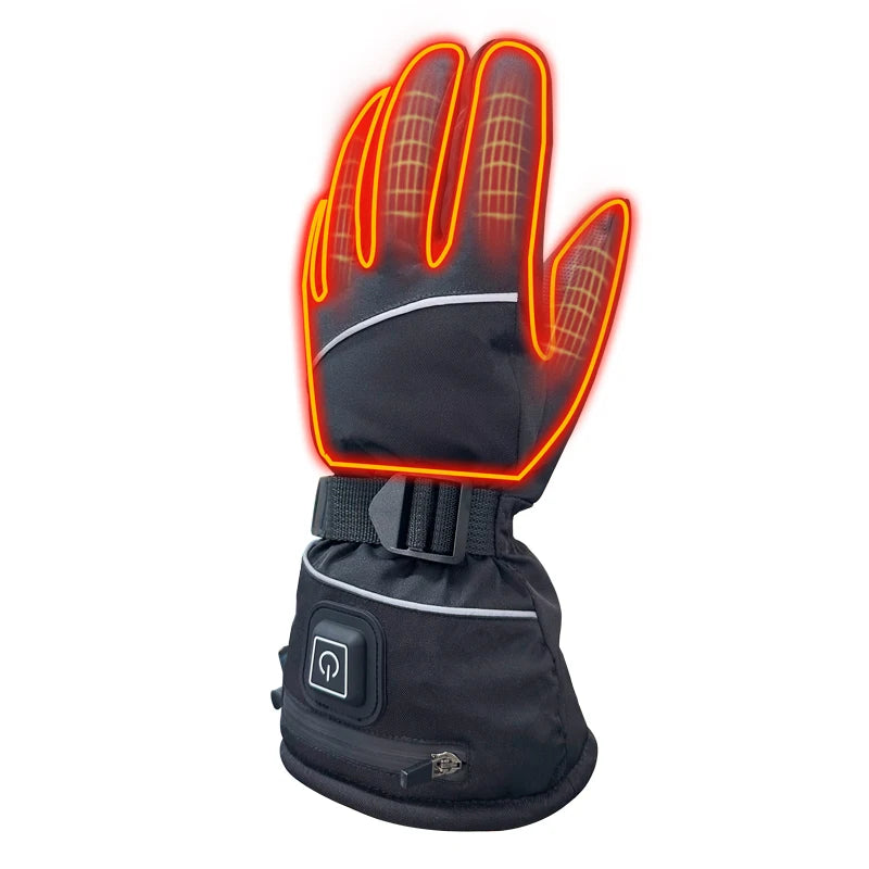 Professional Electric USB Top Quality Rechargeable Minus 40* Heated Gloves Powered Mountaineering Climbing Waterproof Sports Ski Unisex Smart Heating Durable Warm  Alpine Skiers Snowmobile Winter Sports Clothing Accessories
