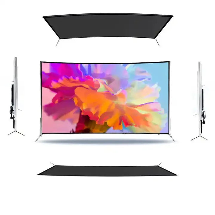 Home Indoor Outdoor Cinema Hotels New Original Ultra Thin 55* Inch 4K UHD Curved Smart TV for Floating Wall Unit and Home Cinema Experience