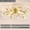 NEW Arrivals American Pastoral Ceiling Light Creativity Flower Living Room Dining Room Bedroom Home Decoration French Golden Ceiling Lamp Home Lighting Supplies