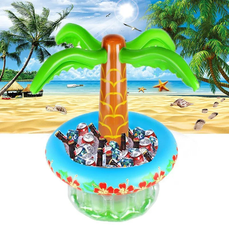 NEW Arrivals Modern Design Inflatable Palm Tree Cooler Blow Up Palm Tree Cooler for Tropical Party Water Pool Beach Decorations Hawaiian Party Beverage Drinkware Summer Barware Party Supplies