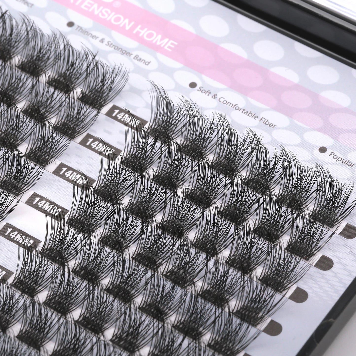 ETVITE Cluster Lashes Individual Lashes Segmented Lashes D Curl 120 Clusters DIY Eyelash Extension 3 D False Eyelashes