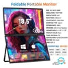 Double Screen 18.5" 100hz Portable Monitor 330' Rotary All Metal Housing External Screen Plug & Play for Windows Mac Laptop Mobile Switch Xbox for Office Business Home Electronic Supplies