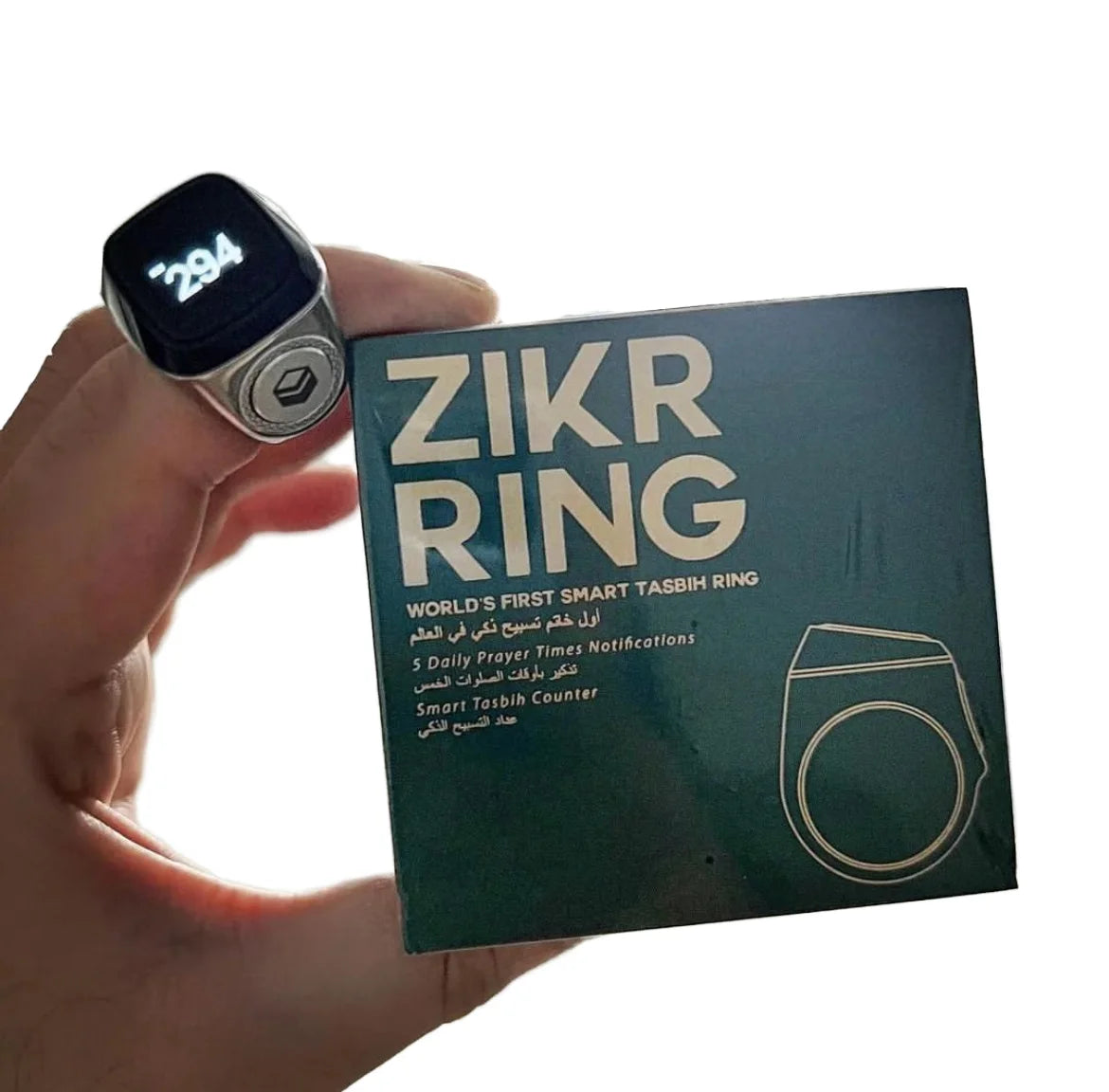NEW Muslims Tasbih Wireless Android App Control Wi-Fi  M02 Metal Alloy Plastic Case Smart Ring App Control Remote Alarm Clock Muslims Tasbih Digital Zikr Counter 5 Prayer Time