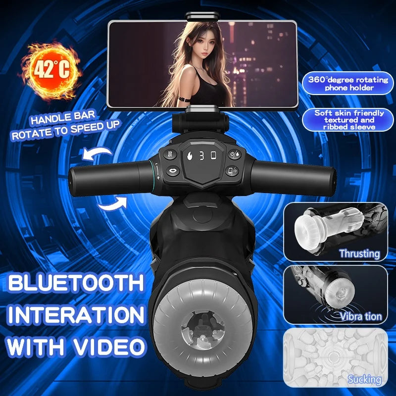NEW Arrivals Heating Male Sex Toy Retractable Masturbation Machine Sucking Automatic Thrusting APP Connected Masturbator for Man Adults Sex Toys Supplies