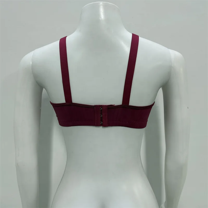 10 Colors Extra Plus Size One Piece Breathable Full Cup Back Closure Strappy Back Adjusted Straps Wire Free Women Bra Ladies Underwear Apparel Accessories