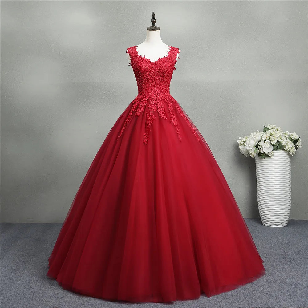New Women's Red Wedding Dress S-2XL New Bride Wedding Princess Dream Bud V-Neck Tutu Dress Wedding Dress Women Luxury Apparel Supplies