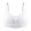 12 Colors S-4XL Plus Size  Non-Underwire Double Seamless Lactation Bra Postpartum Breast Feeding Underwear with Removable Breathable Breast Pad Women's Underwear