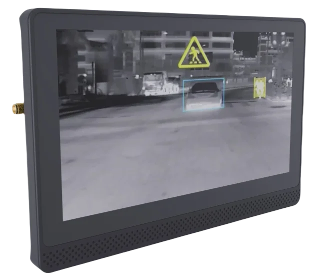 HOT SALE NEW! Pedestrian Detection Safety Night Vision Camera with Thermal Imaging for a Car Trucks Model L7N -256 Kit 7inch  Display  Android System Front Camera Vehicle Security Supplies