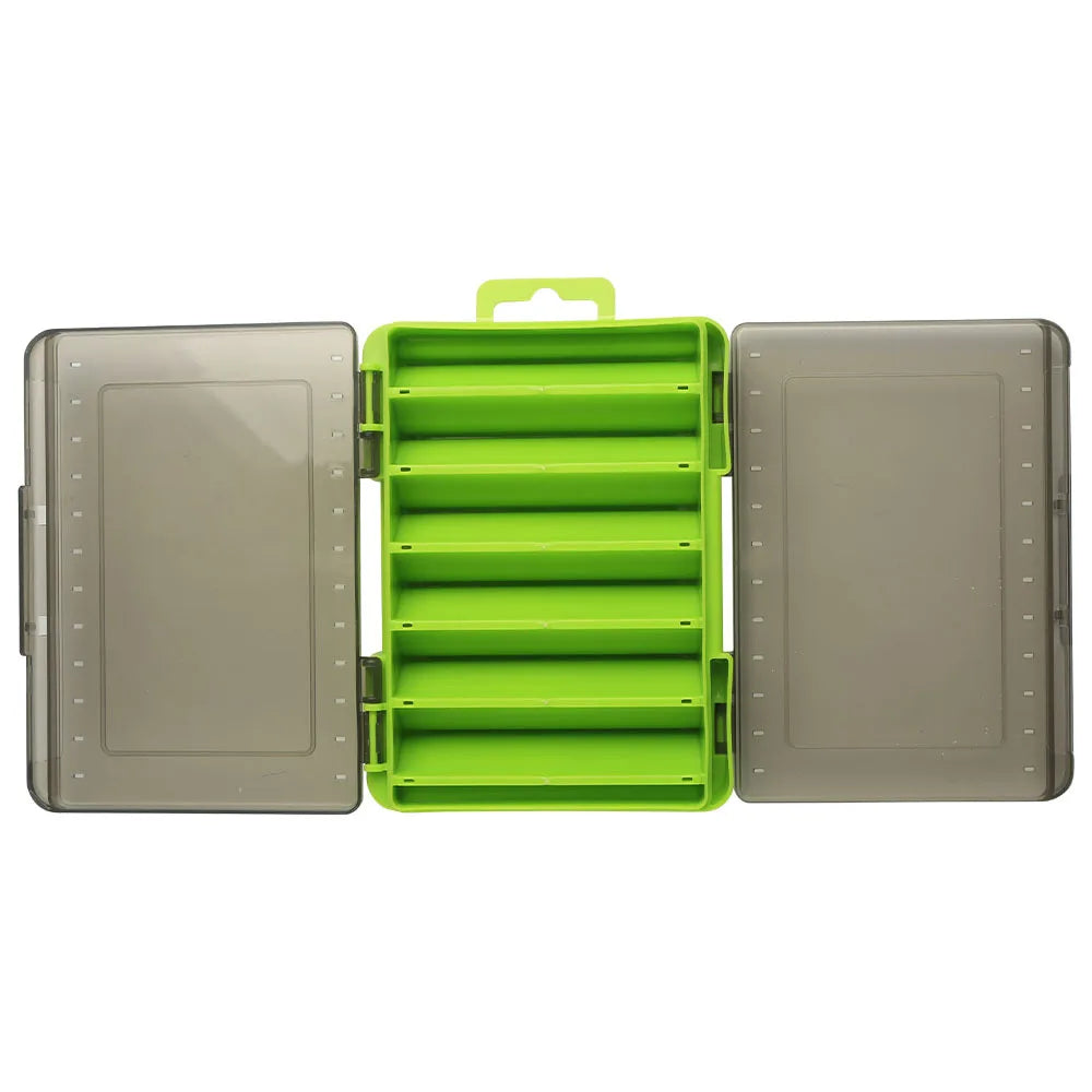 Double-Sided Clear Plastic Boxes Double-Layered Hard Bait Box Fishing Lure Boxes