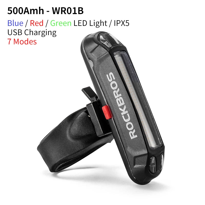 Bike Rear Light 200-800mAh Bicycle Tail Light USB Rechargeable Led Flash Cycling Light Mountain Road Seat Post Taillight Bicycle Lighting Parts Accessories