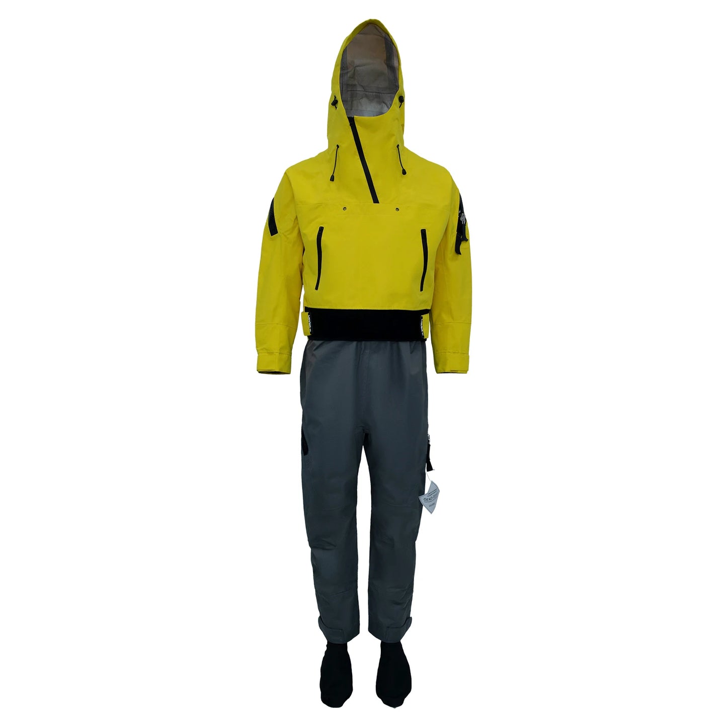S-3XL Plus Size Neoprene Professional Kayaking Canoe Dry Suit for Women Dry Suits Waterproof Breathable Latex Cuff and Splash Collar Flatwater Ocean River Paddling Water Sports Supplies