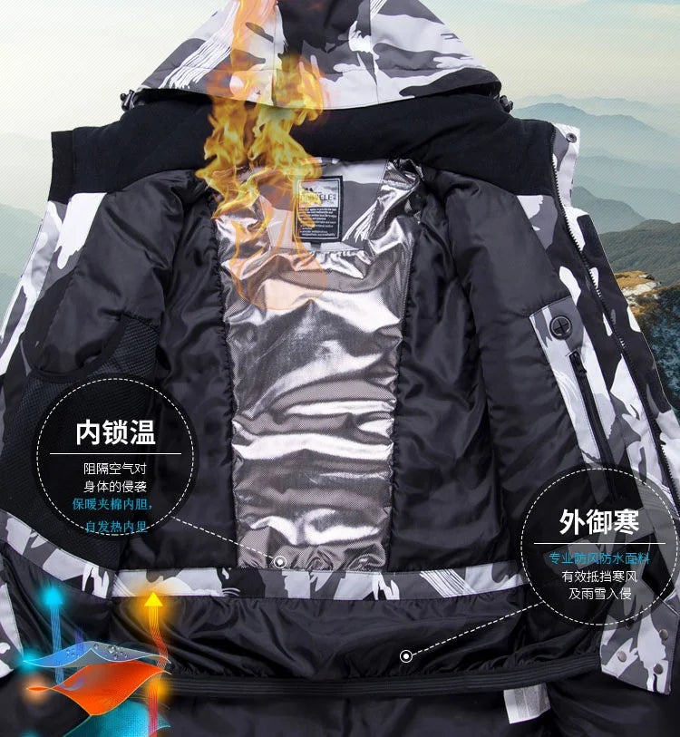 NEW Arrivals 10 Colors  M-4XL Plus Size Waterproof Breathable Men's and Women Snow Wear Winter Snowboard Suit Ski Suit Winter Sports Clothing Supplies