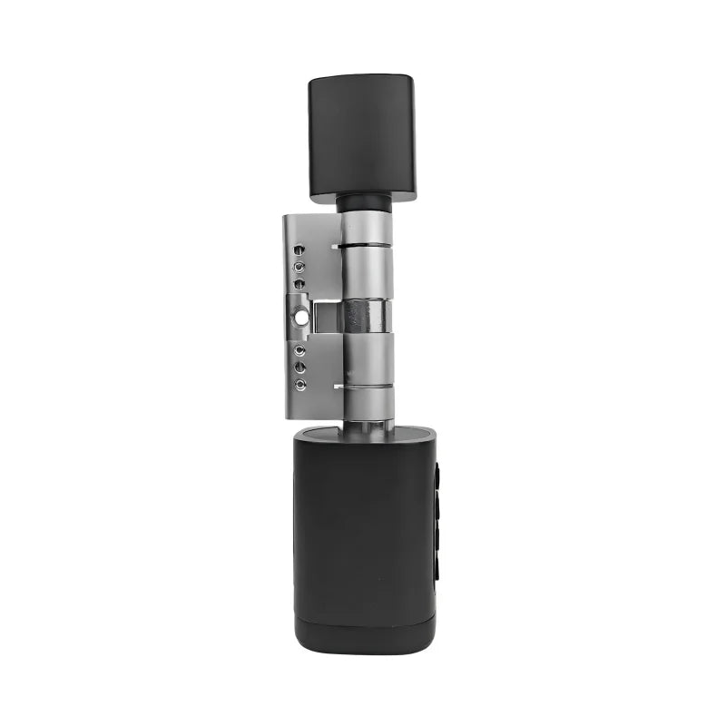 Home Office Aluminum Alloy Bluetooth APP Control Keypad Black/Silver Cylindrical Lock with 30 to 30 Millimeters Lock Tongue Two Keys for 35-45mm Door Thickness