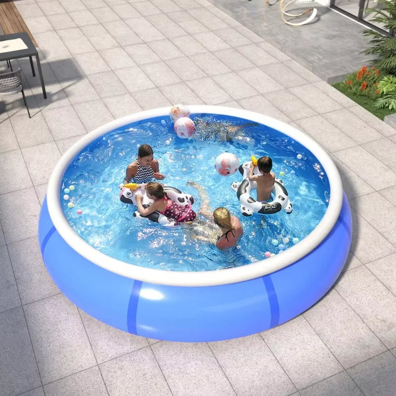 NEW Extra Large Inflatable Water Pool for Family Thickened PVC Lightweight Quick-to-Assemble Sun-Protective Outdoor Backyard Pool for Family