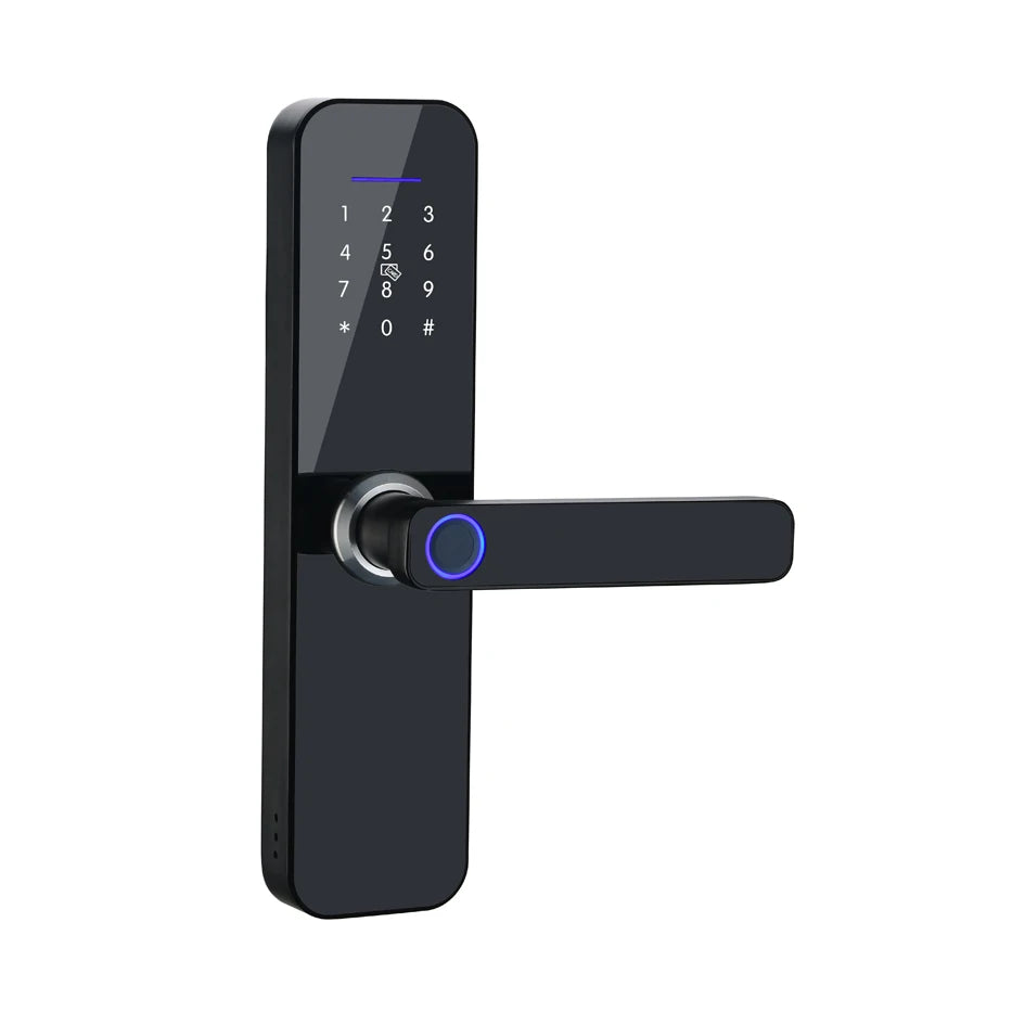 NEW Arrivals Home Office Digital Intelligent  Door Lock with Fingerprint Password Keyless Entry Support TUYA APP  Bluetooth for Door Access Control System Home Smart Devices Security Supplies