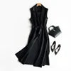 4 Colors S-3XL Very Thin Style Mid-Length Sleeveless Polo Neck Vest Women's Waist-Defining Casual Plus Size  Fashion  Casual Apparel Accessories