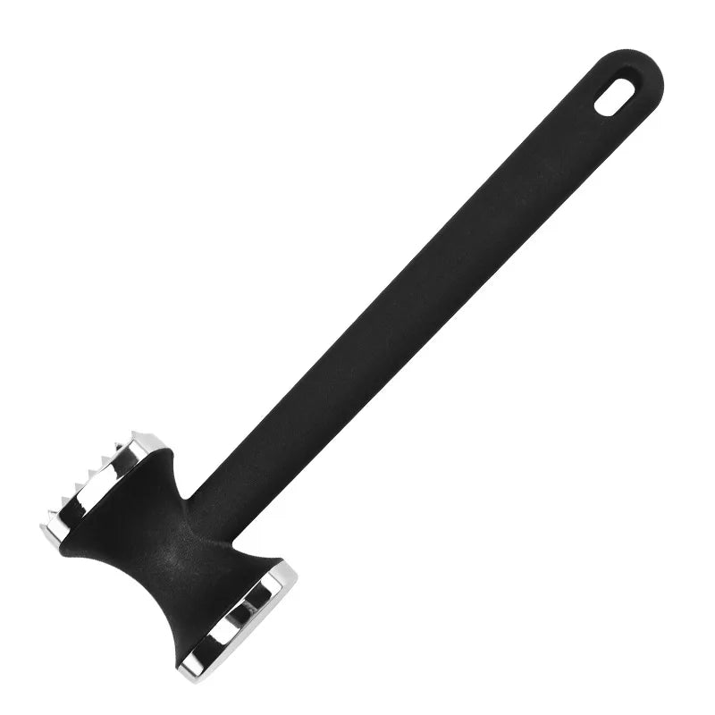 25cm Heavy-Duty Double-Sided Zinc Alloy Meat Tenderizer Hammer Metal Kitchen Tool for Poultry & Steak Loosening Barbecue Camping  Grill Tool Pork Chicken Softening Mallet Kitchenware Accessories