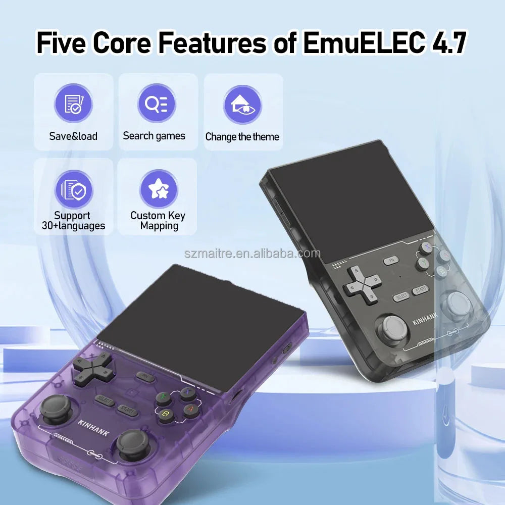 K36 Handheld Game Consoles 3.5 Inch IPS Screen Pocket Game Player Linux System RK3326 64GB Support WI-FI 40 Simulators Console