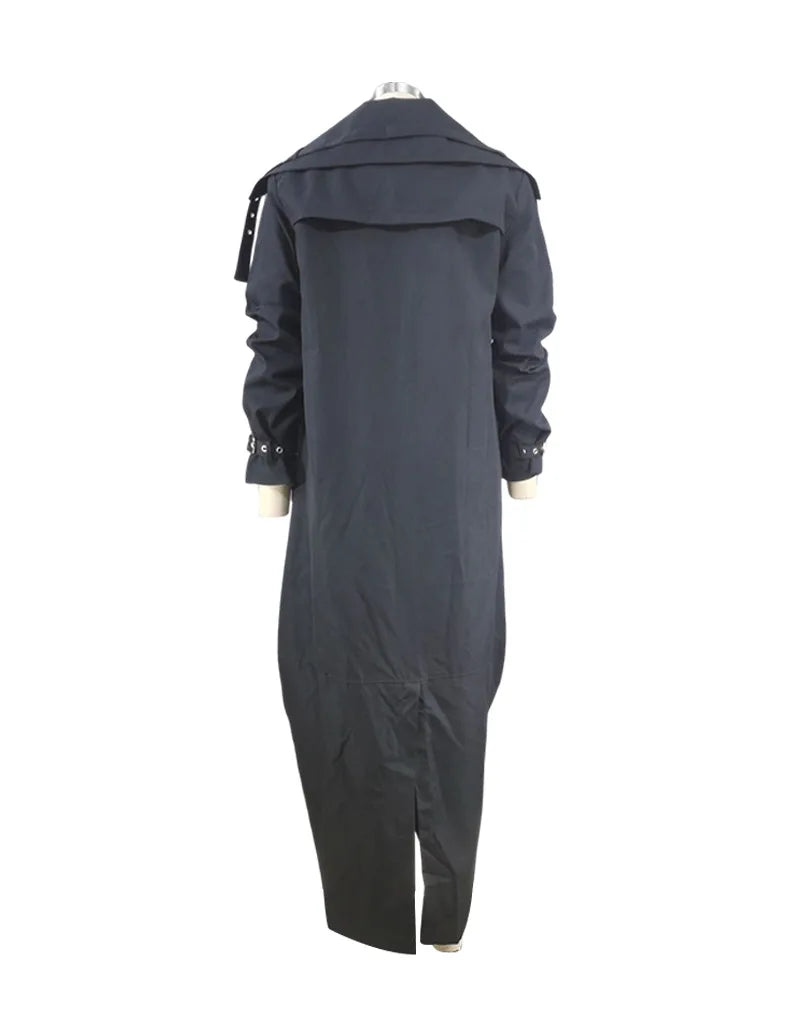 4 Colors S-XL Women's Long Trench Coat Ladies Autumn Jacket Long Sleeve Turn Down Collar Pockets Zipper Up Trench Coats Windbreaker Woman Casual Clothing Supplies