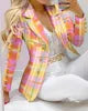 Boutique Gala HOT SALE 2 PCS Set 12 Colors S-2XL Autumn Spring Office Lady Long Sleeve Luxury Women Suits Formal Blazer Business Dinner Evening Party Prom Pants + Jackets Set Ladies Luxury Clothing Supplies