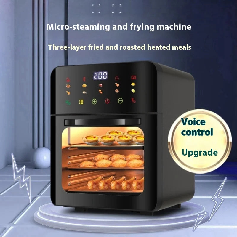 NEW Arrivals Fancy Industrial Deep Digital Air Fryer Mechanical Electric UK/EU/AU/US Plug Air Fryer Toaster Circulation Electric Air Fryer Home Appliances Cooking Baking Oven 15L 3 Years Warranty
