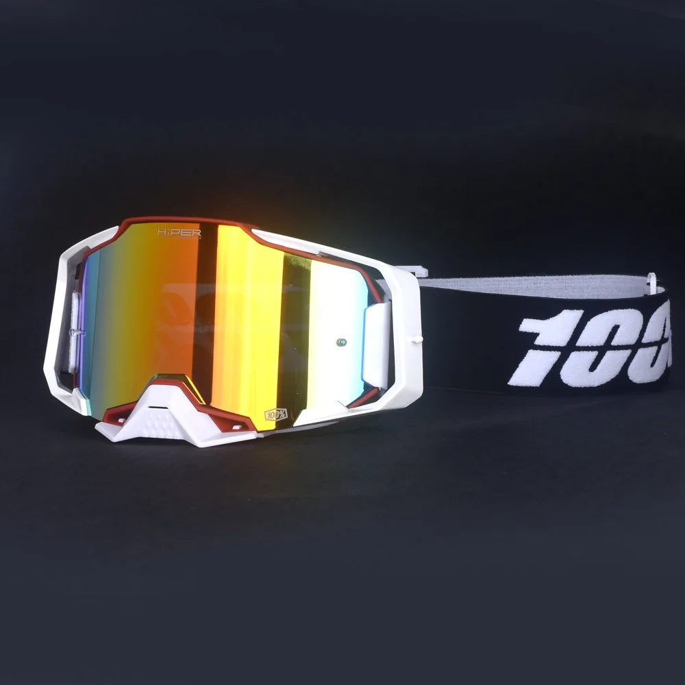 28 Colors New Upgrade Version Motocross Motorcycle Goggles Off-Road Quick Release Helmet Eyewear Can be Equipped with Myopia Glasses  Riding Skiing Glasses
