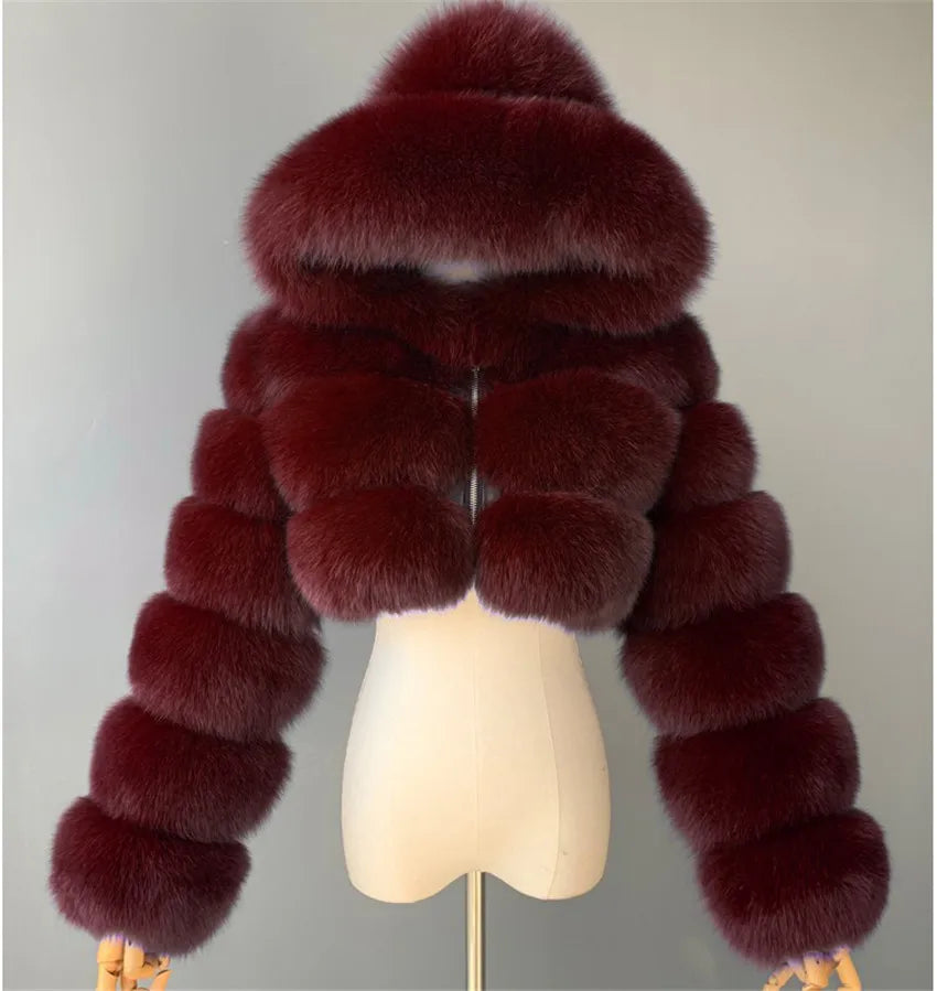 NEW Arrivals S-3XL Plus Size 15 Colors Autumn Winter Warm Faux Fur Jacket for Women's Fluffy Fur Coats Trendy Bubble Outerwear Coat Women Winter Apparel Supplies