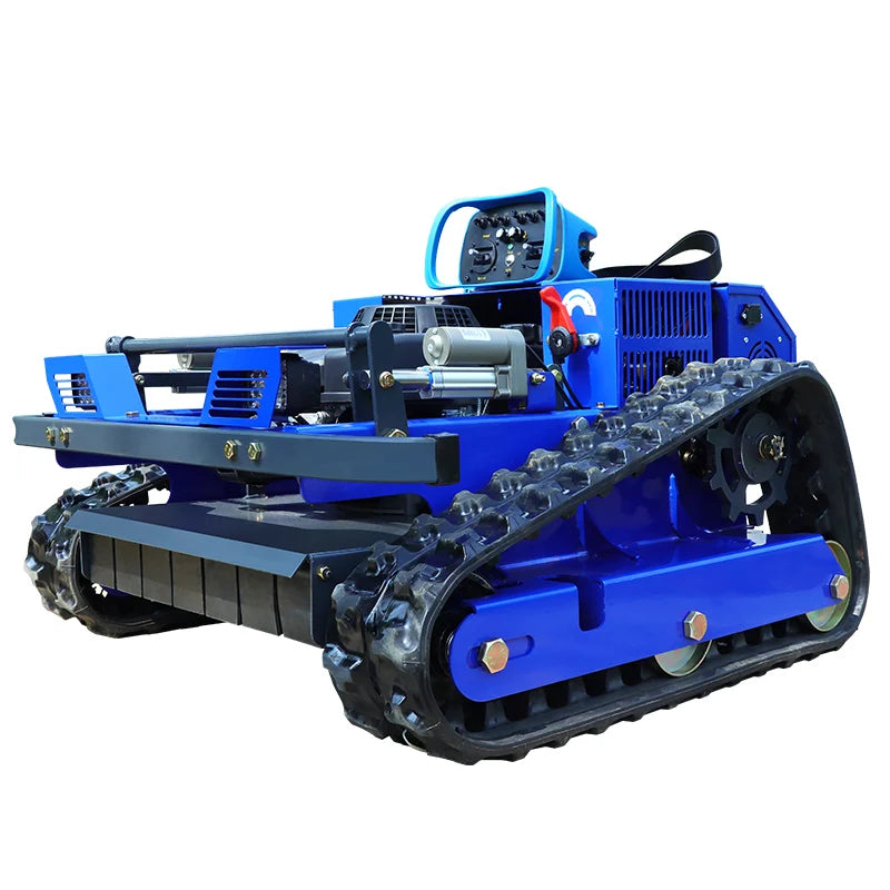 Professional Robot Wireless Rotary Mowers24V/1200W Robotic Cordless AI Smart Robot Grass Cutter Machine RC Wheel Lawn Mower for Farms & Home Gardens Max 150mm DIY Petrol/Gas