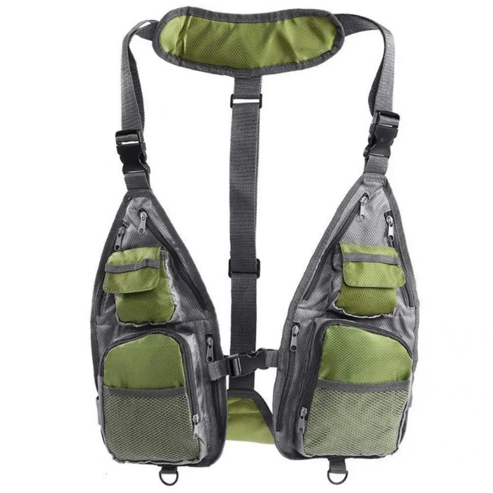 Fishing Mesh Vest Lightweight Fishing Vest with Pockets Open Sides  High Quality Soft Breathable Multipurpose Trolling Vest Fishing Apparel Accessories