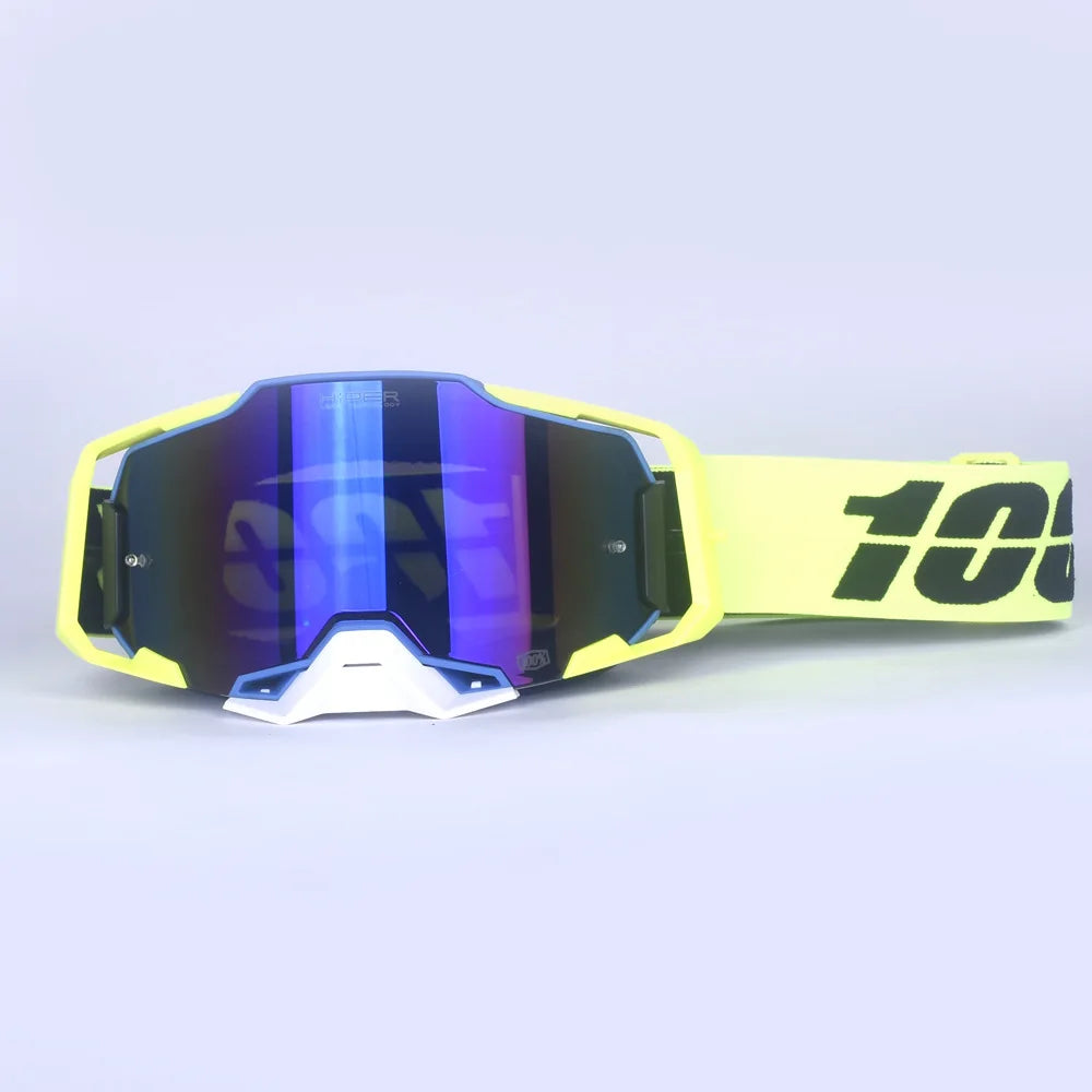 28 Colors New Upgrade Version Motocross Motorcycle Goggles Off-Road Quick Release Helmet Eyewear Can be Equipped with Myopia Glasses  Riding Skiing Glasses