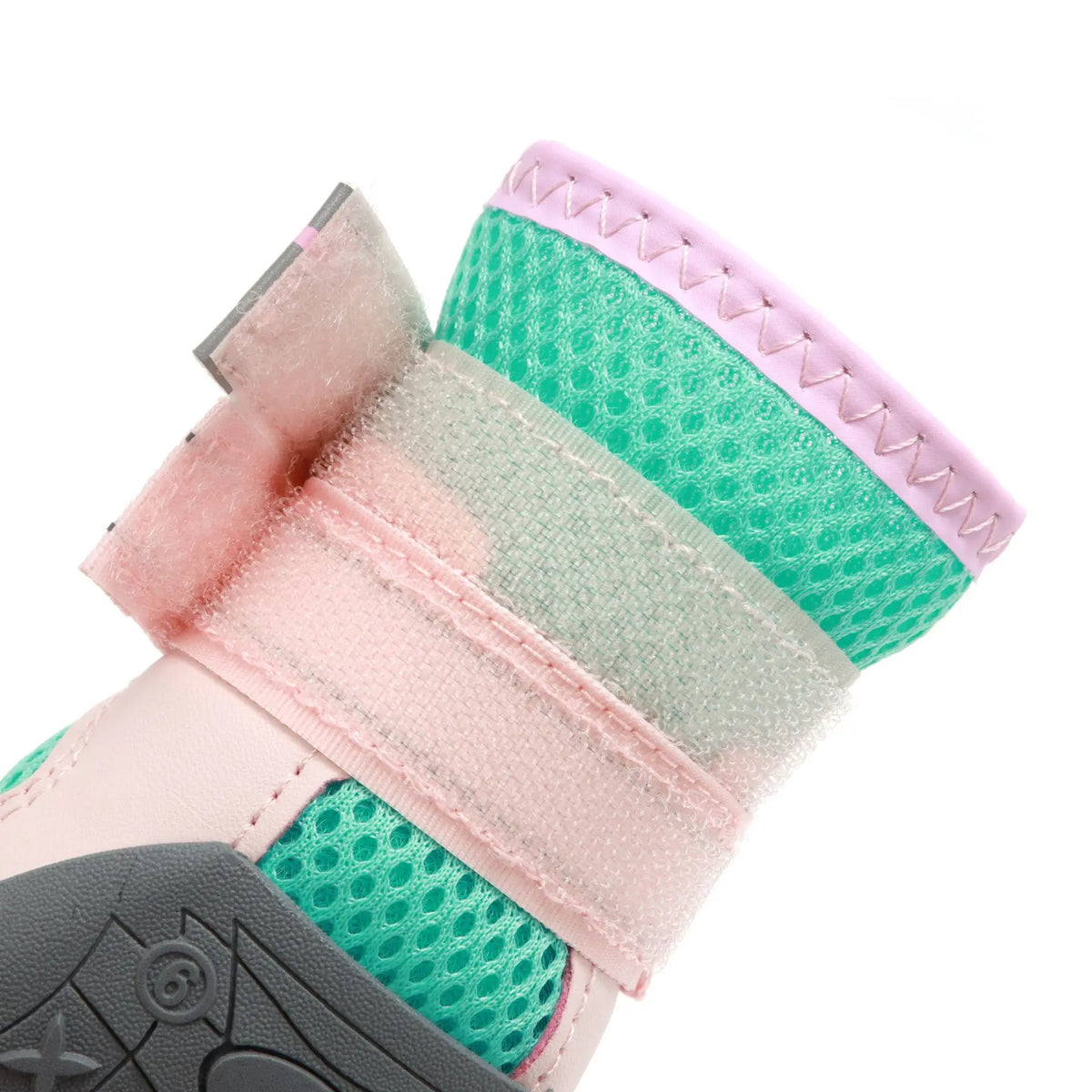 All Seasons Colorful Pet Shoes with Reflective Strips for Night Safety Mesh Fabric Breathable Rubber Anti-Slip Dog Shoes Pets Footwear