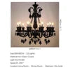 Villa Home Luxury European 10 Lights Black Crystal Chandelier for Living Room Bedroom Duplex Staircase Villa Lobby Creative Atmosphere Hanging Pendant Lights