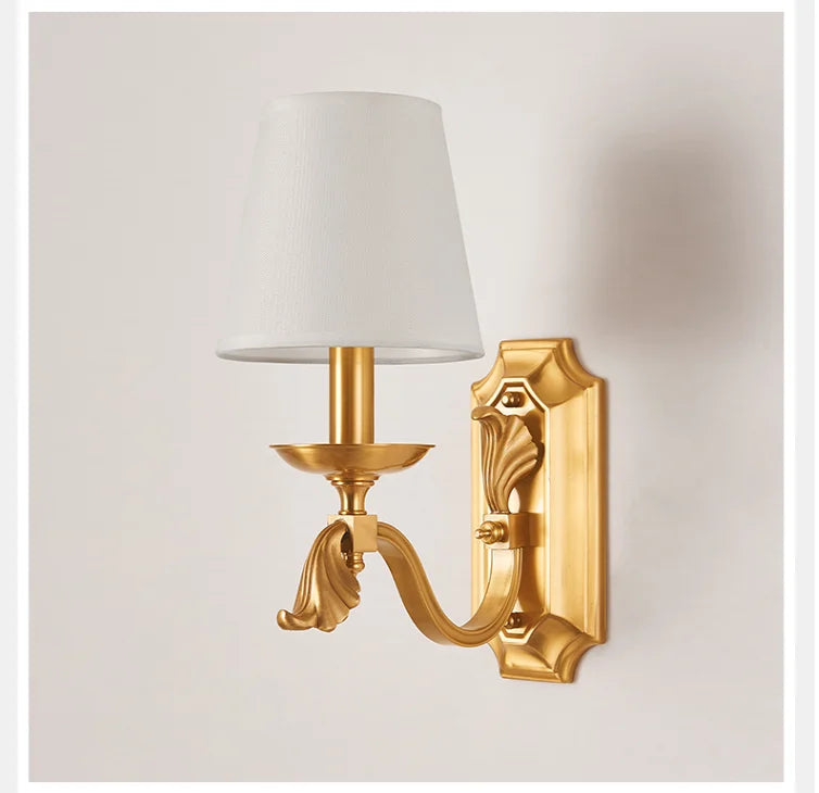 Top Quality Modern Copper LED Wall Lamp Home Decorative for Home Living Room Bedroom Balcony Corridor Lights