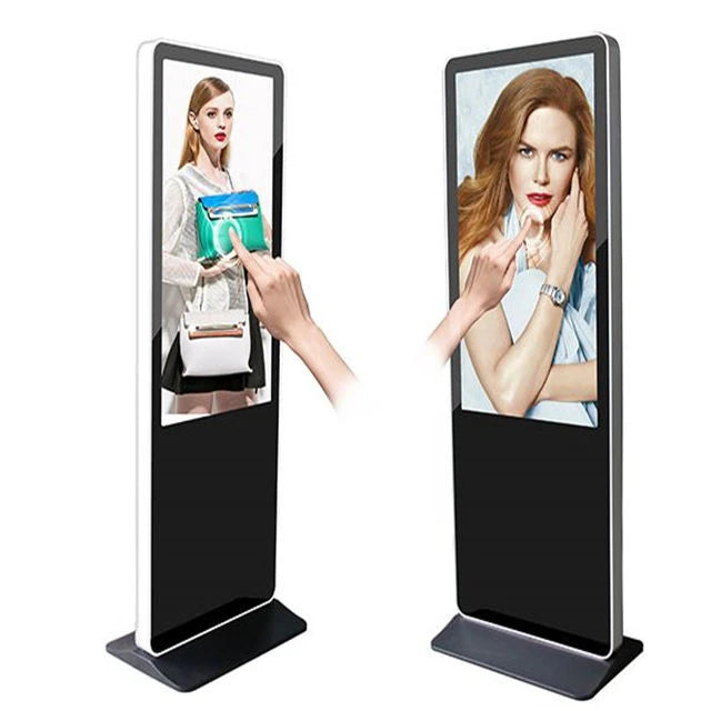 HOT SALE 32* Inch Indoor Floor Stand Digital Signage LCD Advertising Kiosk Touch Screen Smart Display Board WI-FI OEM System for Business Shop Mall Advertising Smart Android Screen System