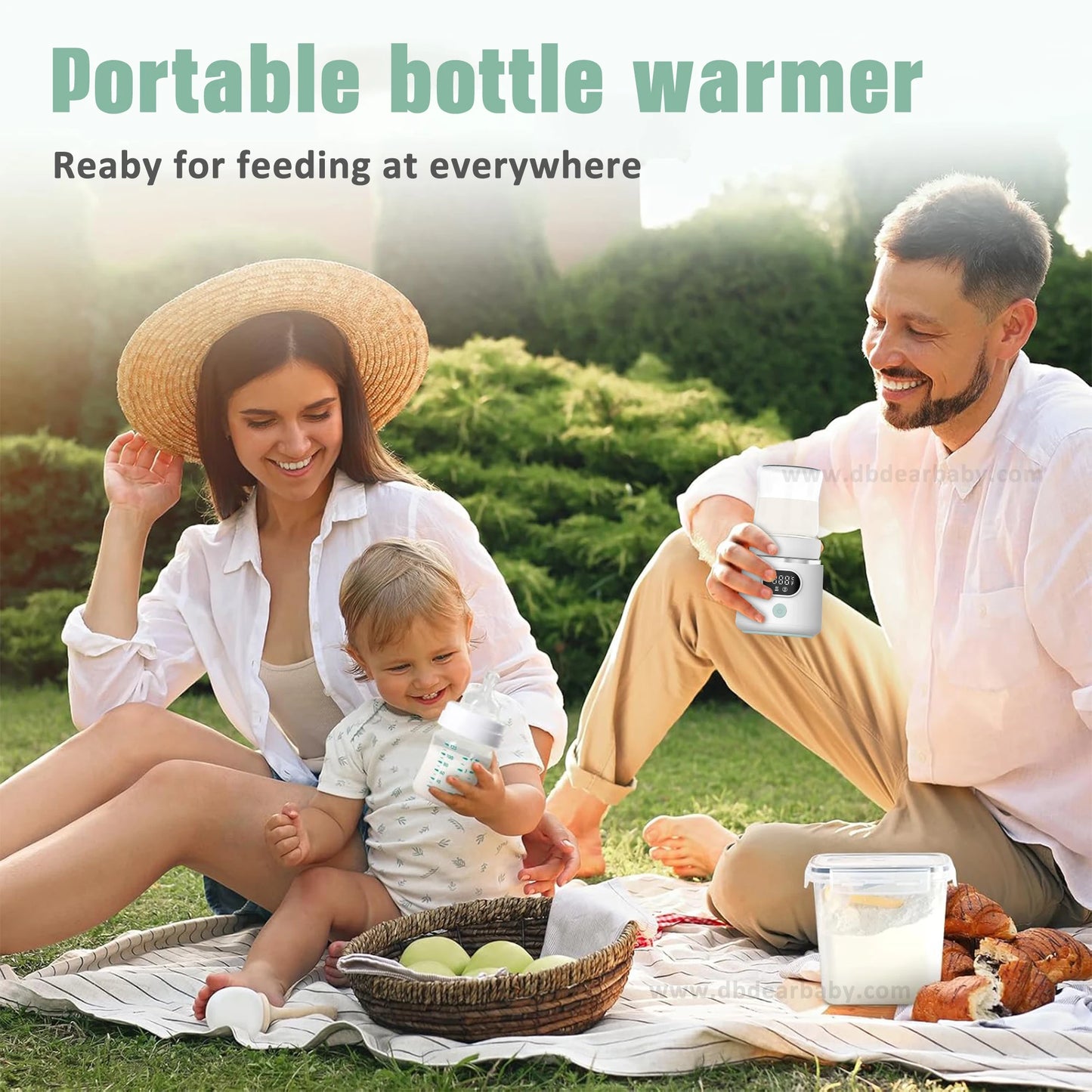 Home Outdoor Travel USB Electronic Smart Baby Bottle Warmer N4, 4-Setting Precise Temperature Control, 6H Heat Preservation, Food-Grade Stainless Steel, BPA-Free Baby Care Hygiene Supplies