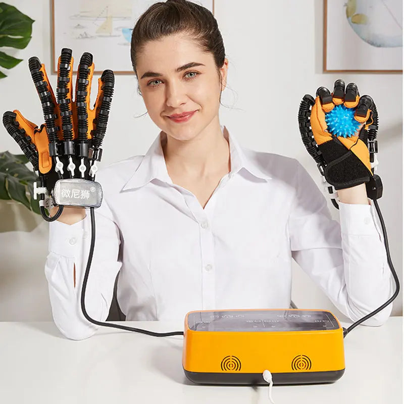 Household Stroke Hemiplegic Finger Training Two-Hand Rehabilitation Gloves Model 962 (Sizes S-XXL)
