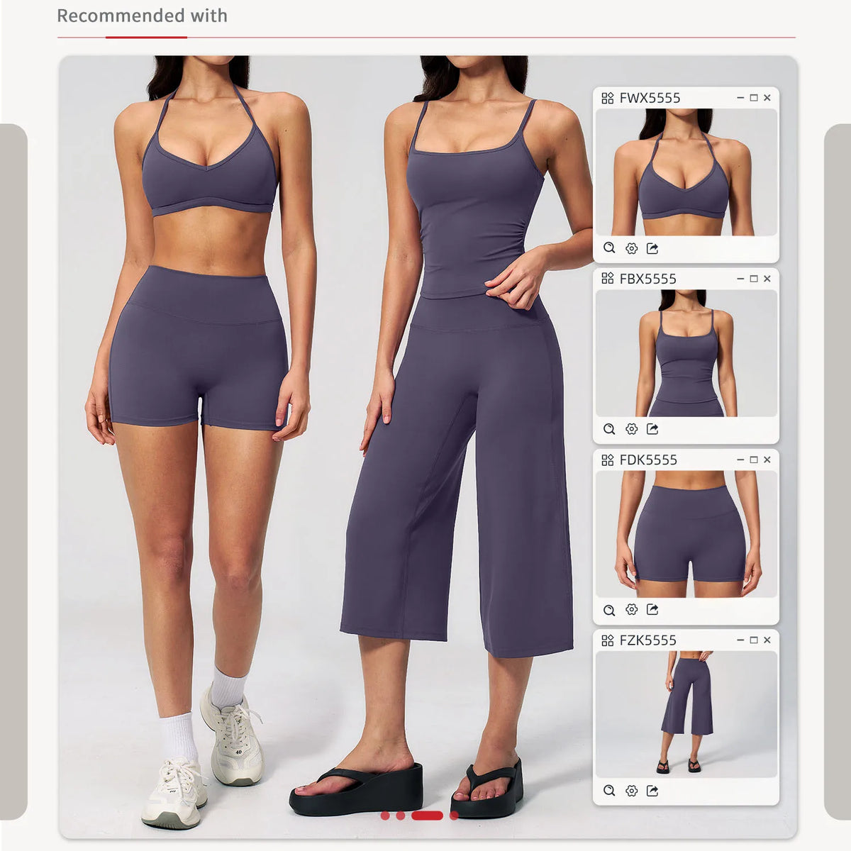 5 Colors S-XL Women's High Waisted Capri Pants Wide Leg Yoga Trousers Quick Dry Cropped Leggings Summer Athleisure Outdoor Running Gym Fitness Activewear Female Sports Apparel Accessories