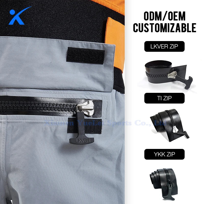 NEW  3-Layer Dry Suit Waterproof Breathable Free Diving Dry Suit for Outdoor Kayak Canoe Professional Training Men Water Sports Apparel Suits