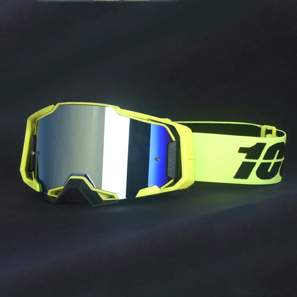 28 Colors New Upgrade Version Motocross Motorcycle Goggles Off-Road Quick Release Helmet Eyewear Can be Equipped with Myopia Glasses  Riding Skiing Glasses