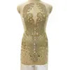 18 Colors One Size (86x45cm) Women's Luxury Rhinestones Crystal  Bodice Appliques Crystal Panel Celebrities Dress Wedding Guest Party Prom Sexy Evening Party Mini Gown Ladies Luxury Clothing Supplies