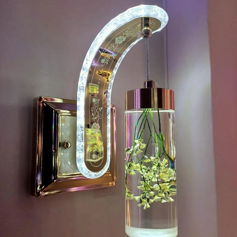 Home Lighting Art Decoration New Design Dry Flower Acrylic Wall Bracket Lights 15W 16 Models Corridor Wall-Mounted Art Decorative Lamps Home Lighting Accessories