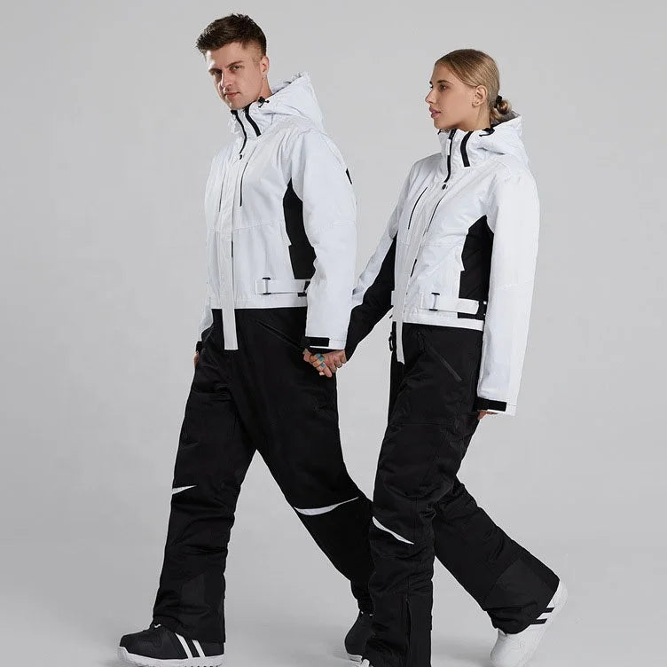 S-2XL 7 Colors Top Quality Waterproof Breathable Men Women One Piece Ski Suit Unisex Snowboard Suit Snowboard Snow Apparel Winter Sports Clothing Supplies