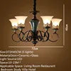 NEW Arrivals Home Villa 6/8 Heads American Retro Luxury 100% Ceramic Chandeliers for Living Room Restaurant Villas Hotel Home Art Decoration Creative Iron Pendant Light
