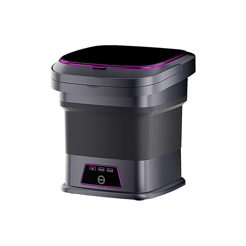 Home &  Outdoor Travel Holidays Camping  13L Fully Automatic Electric Foldable Plastic Mini Washing Machine Portable Household Appliances Clothes Cleaning Accessories