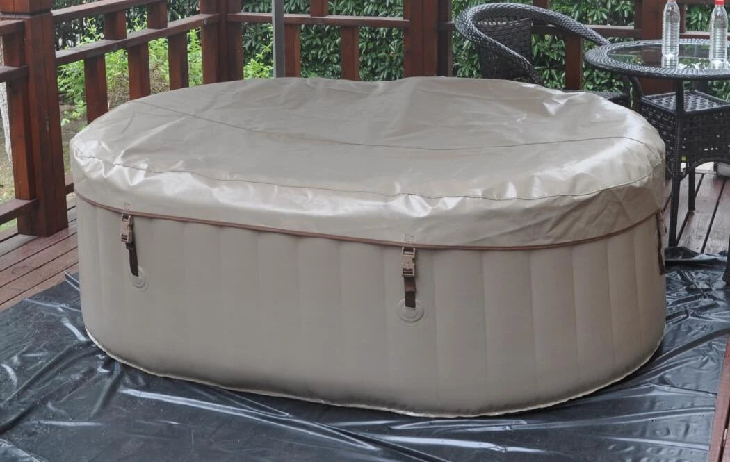 Home Indoor Outdoor Bubble Bath Spa 6 Person Portable Inflatable Tub Spa Jacuzzi Pool Massage Fitness Recovery Health Care Supplies